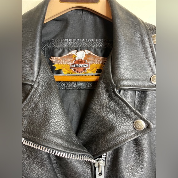 Harley-Davidson Women’s Biker Jacket Sz Medium Made in the USA - Picture 2 of 12